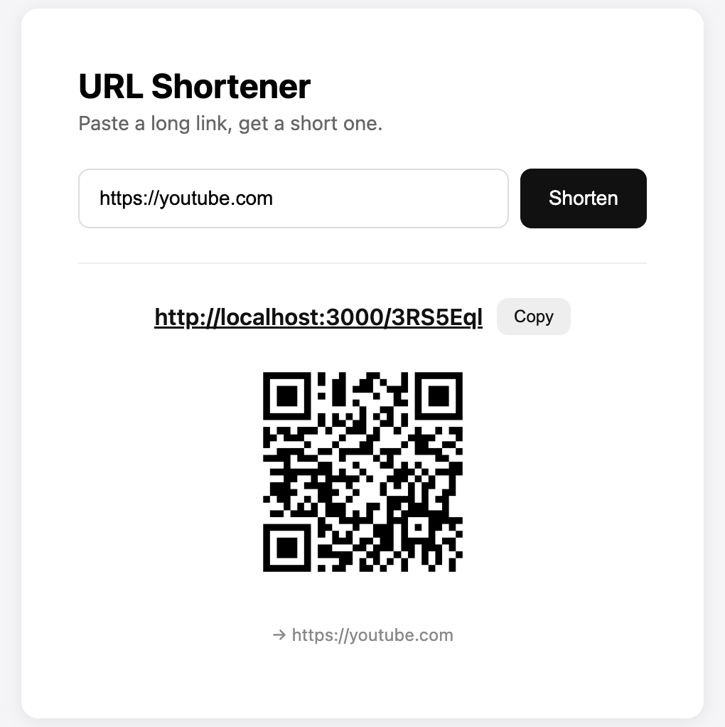 URL Shortener screenshot placeholder